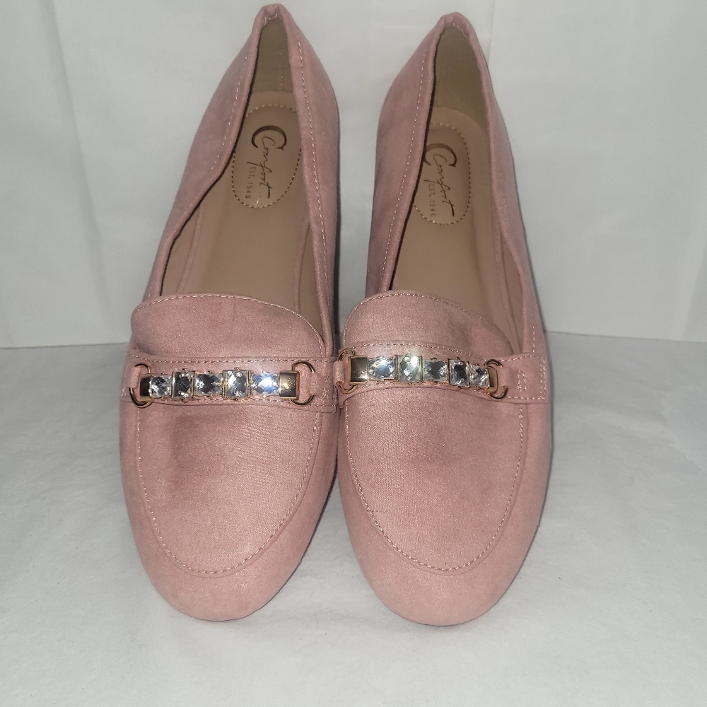 Blush Or Pink Rose Colored Comfort Flats,  Brand-new, Size 8